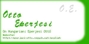otto eperjesi business card